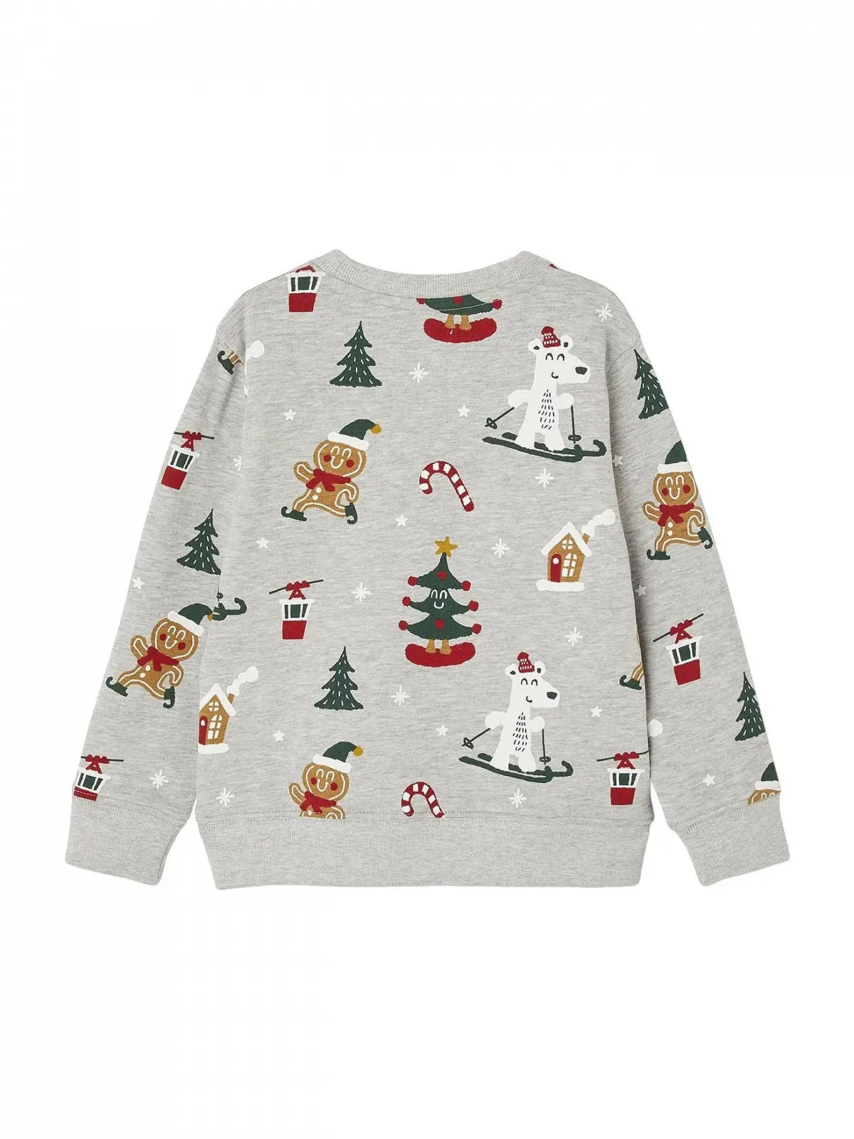 Рождественский свитшот для мальчиков Vertbaudet с забавным принтом, фото №2