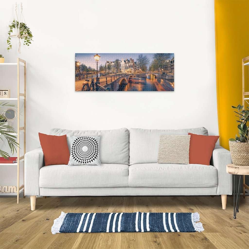 Пазл Ravensburger 16752 Вечір в Амстердамі панорамний 1000 елементів від 14 років, фото №4