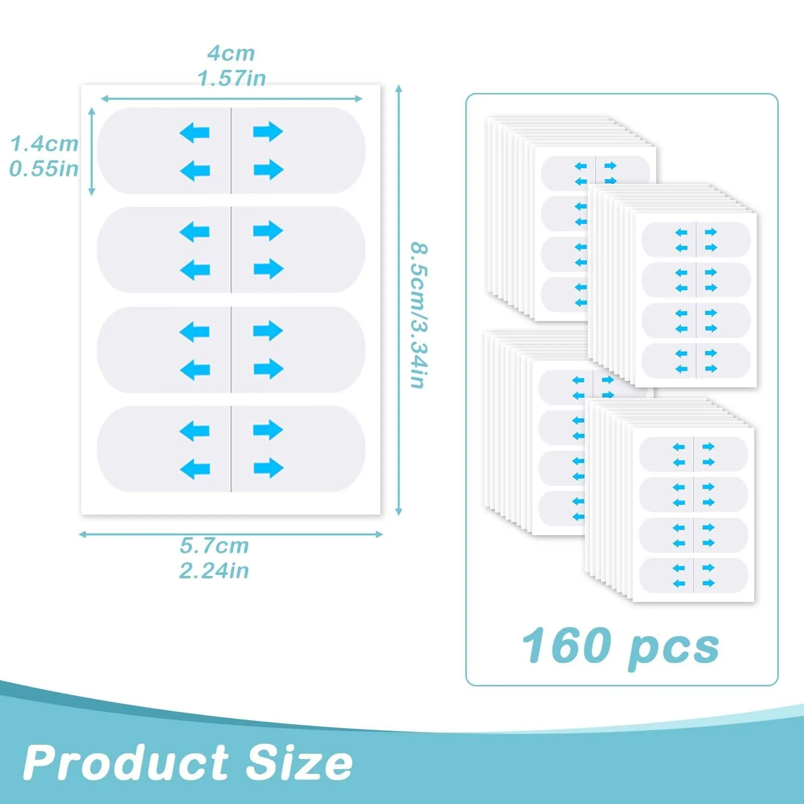 Стрічка для обличчя для підтяжки обличчя 160 штук, фото №2 Стрічка для обличчя для підтяжки обличчя 160 штук, фото №2