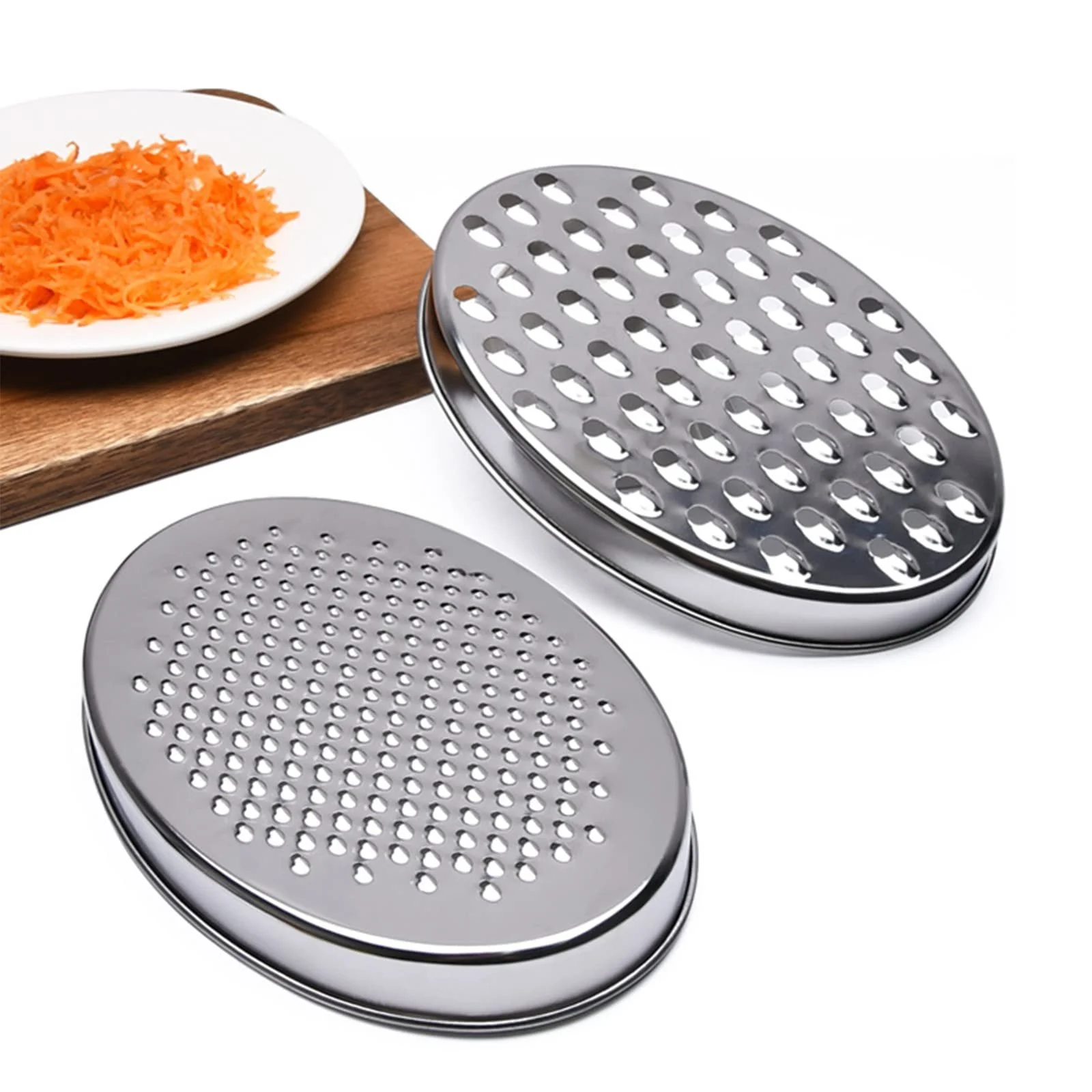 Терка з контейнером, кухонна терка з 2 розмірами для сиру, імбиру, лимона, моркви, овочів, фото №6 Терка з контейнером, кухонна терка з 2 розмірами для сиру, імбиру, лимона, моркви, овочів, фото №6