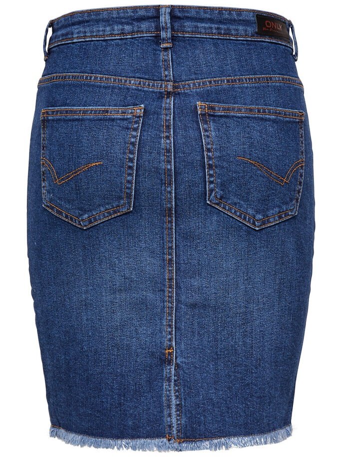 Спідниця ONLELIZA LIFE REG RAWEDGE SKIRT 08 NOOS 15159611 Medium Blue Denim ONLY Синій S, фото №4
