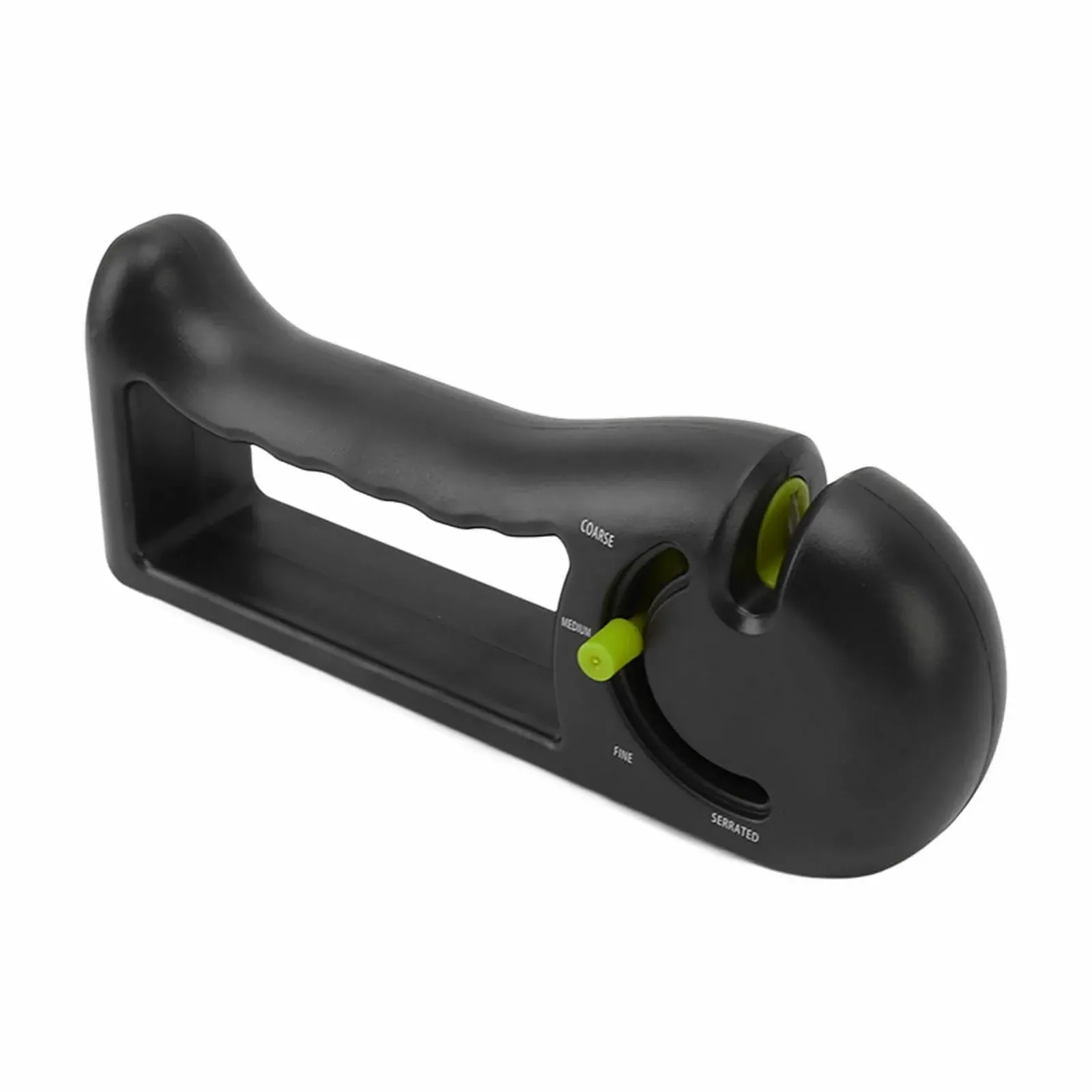 Точилка для ножів ручна професійна 4-ступінчаста ABS-пластик Зелена, фото №6