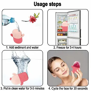 Кріоролер для обличчя Ice Face Roller силіконовий для звуження пор synthetic.ua - Фото 1