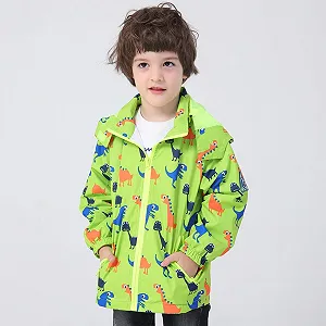 Дитяча дощова куртка HZXVic з капюшоном для вулиці, водонепроникна synthetic.ua - Фото 1