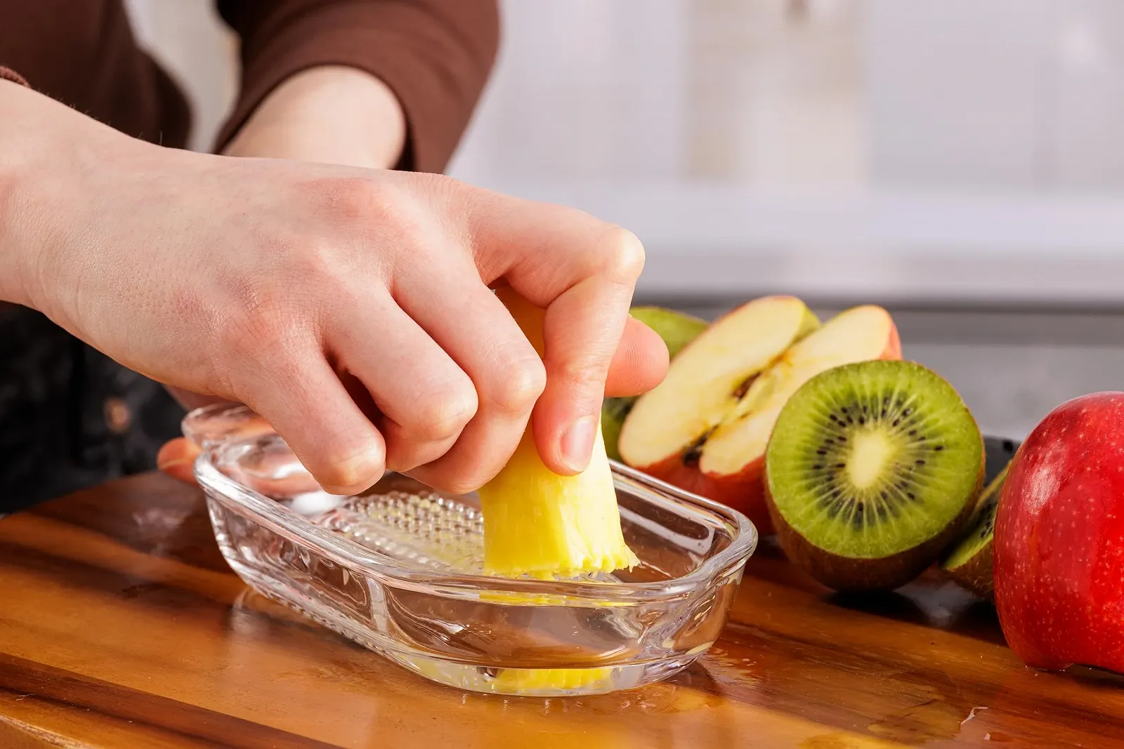 Терка KILNER Яблучна скляна з контейнером, скляна, фото №6