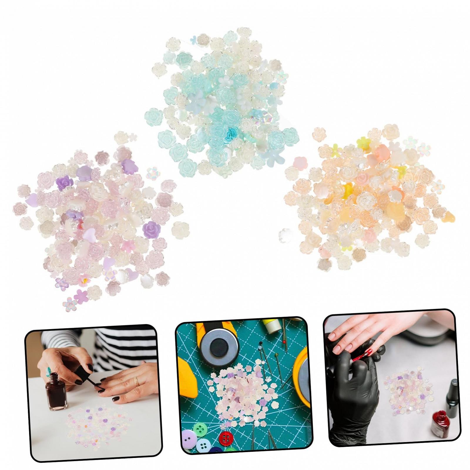 Украшение Роза Бусины DIY Аксессуары со стразами Красочные украшения Бусины Розы Ювелирные изделия для ногтей Маникюр DIY Стразы Орнаменты Маникюр Декоративные элементы Розы, фото №8