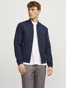 Чоловіча куртка-бомбер JACK & JONES Темно-синій - Фото 1