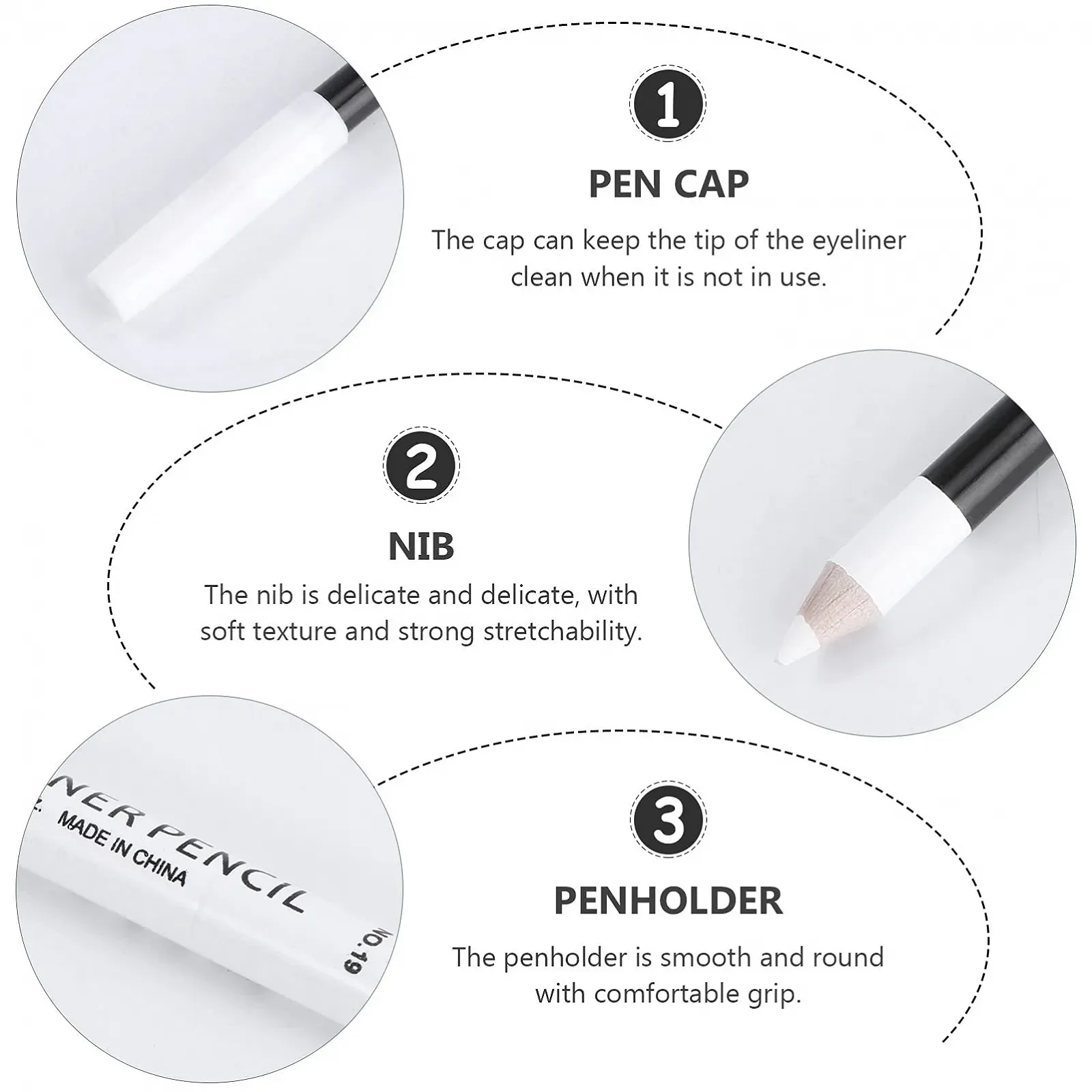 Карандаш для глаз FRCOLOR белый, фото №6 Карандаш для глаз FRCOLOR белый, фото №6