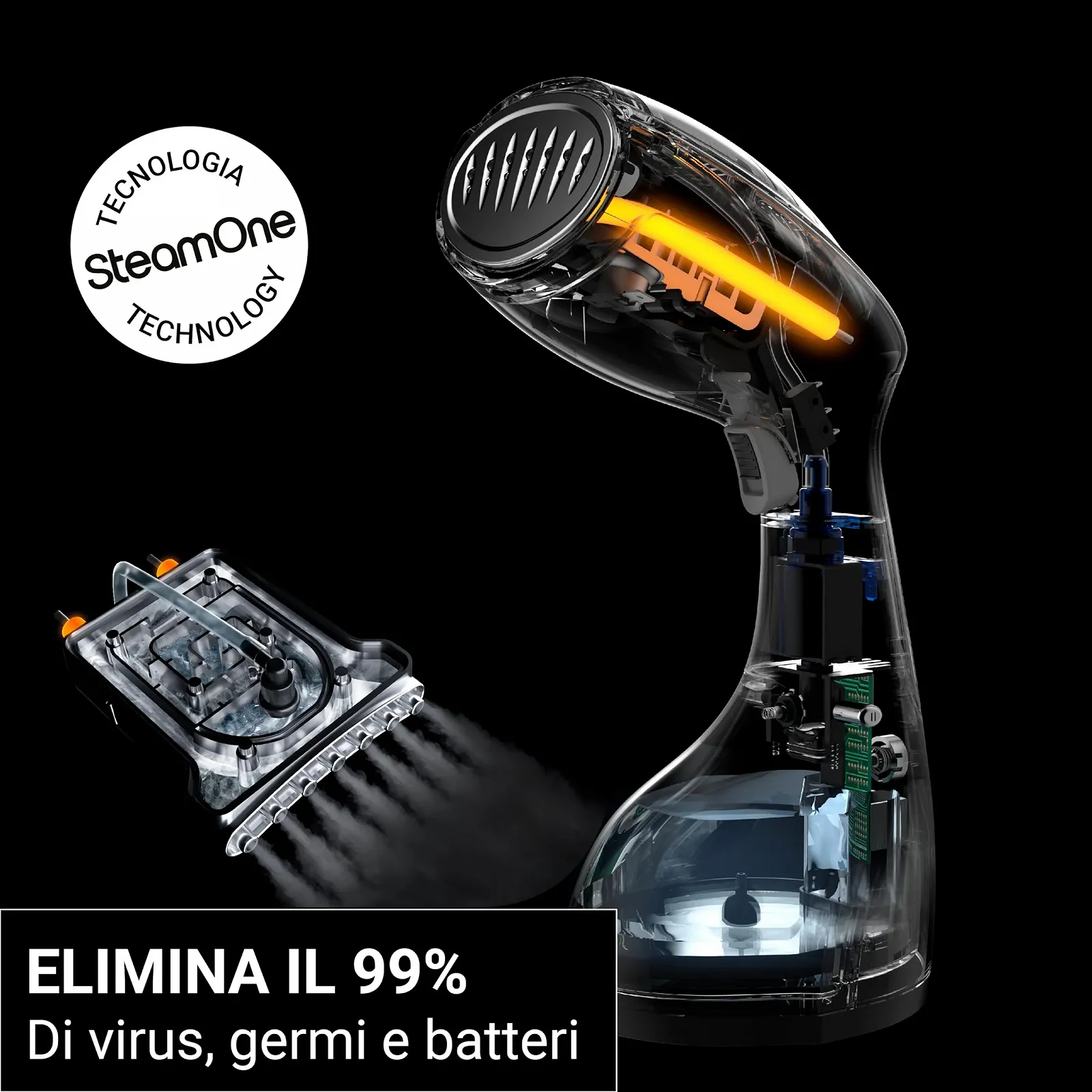 Дорожный отпариватель SteamOne S-Travel 1400 Вт Черный, фото №3