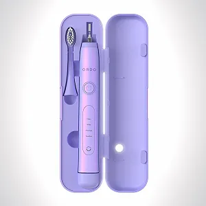 Електрична зубна щітка Ordo Sonic+ Charging Travel Case Bundle 4 режими чищення Акумулятор USB Фіолетова synthetic.ua - Фото 1