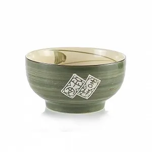 Большая японская миска lachineuse Zen Nippon, зеленый тон, 16.5 см, 1000 мл - Фото 1