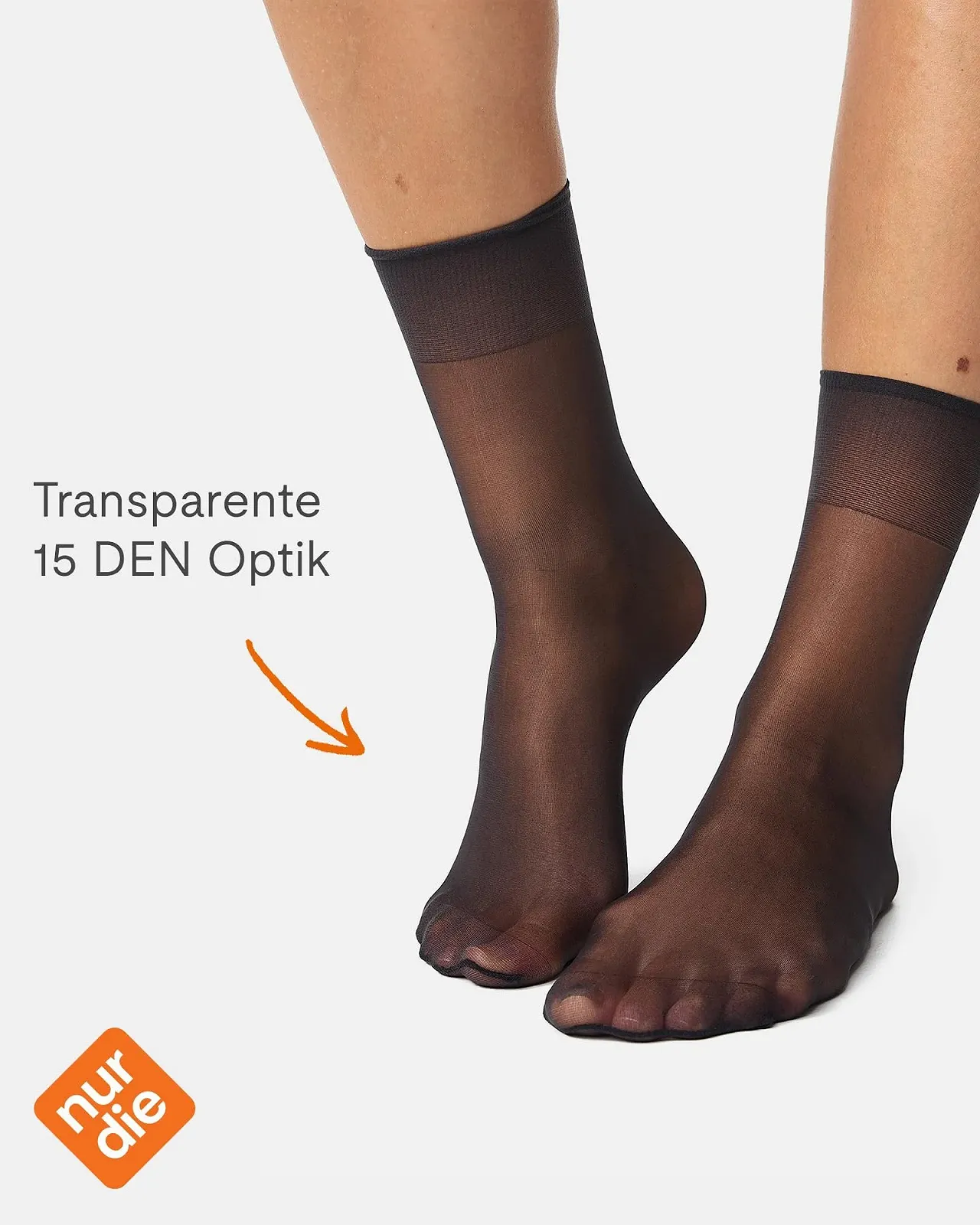 Шкарпетки Nur Die Silk Fine 15 Den Прозорі нейлонові, фото №2