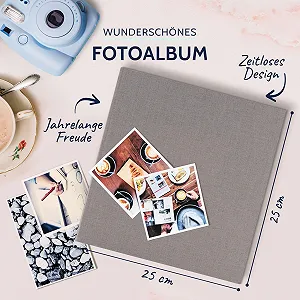 Фотоальбом Goldbuch Summertime Trend 2, 100 белых страниц, защитные разделители, льняная обложка, 30 x 31 см synthetic.ua - Фото 1