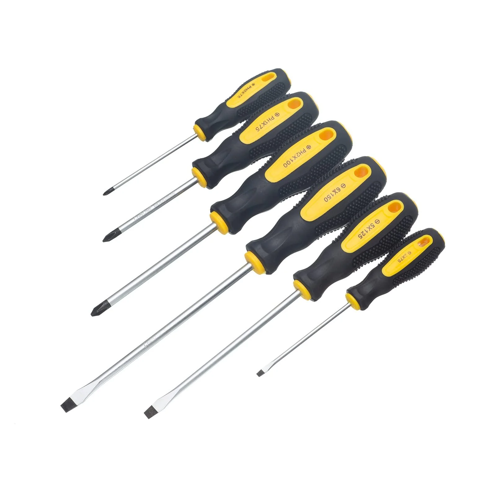 Набір викруток HPMAISON 6 шт. хромованадієва сталь з магнітним наконечником 3 Phillips, фото №3