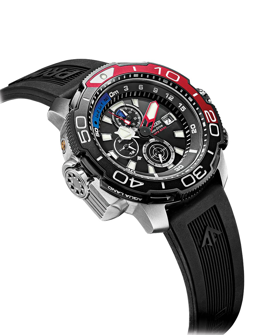 Годинник Citizen Promaster Marine Хронограф Eco-Drive для чоловіків з еластичним ремінцем, фото №4
