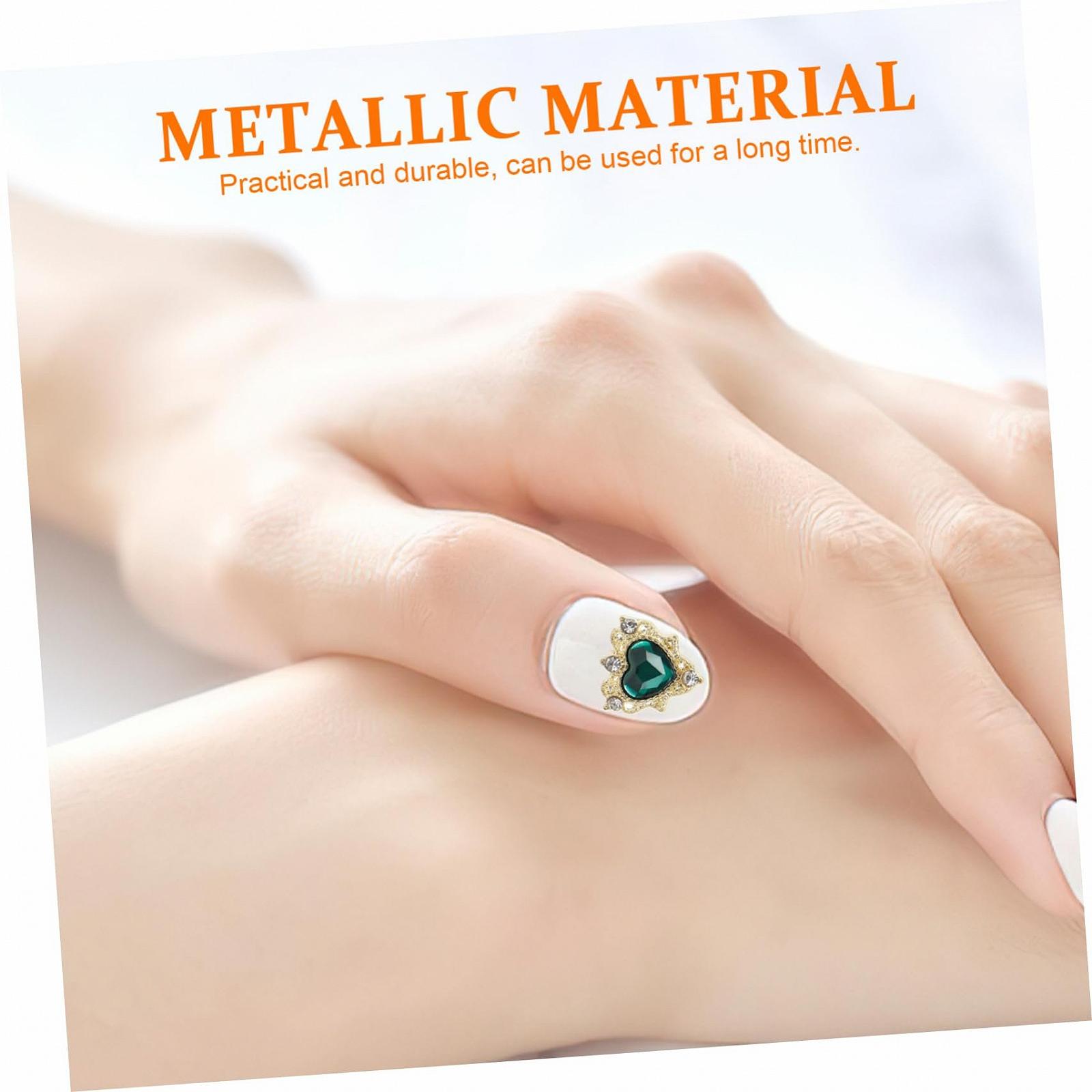 Кажан WOONEKY Металеві дорогоцінні камені для манікюру, фото №8