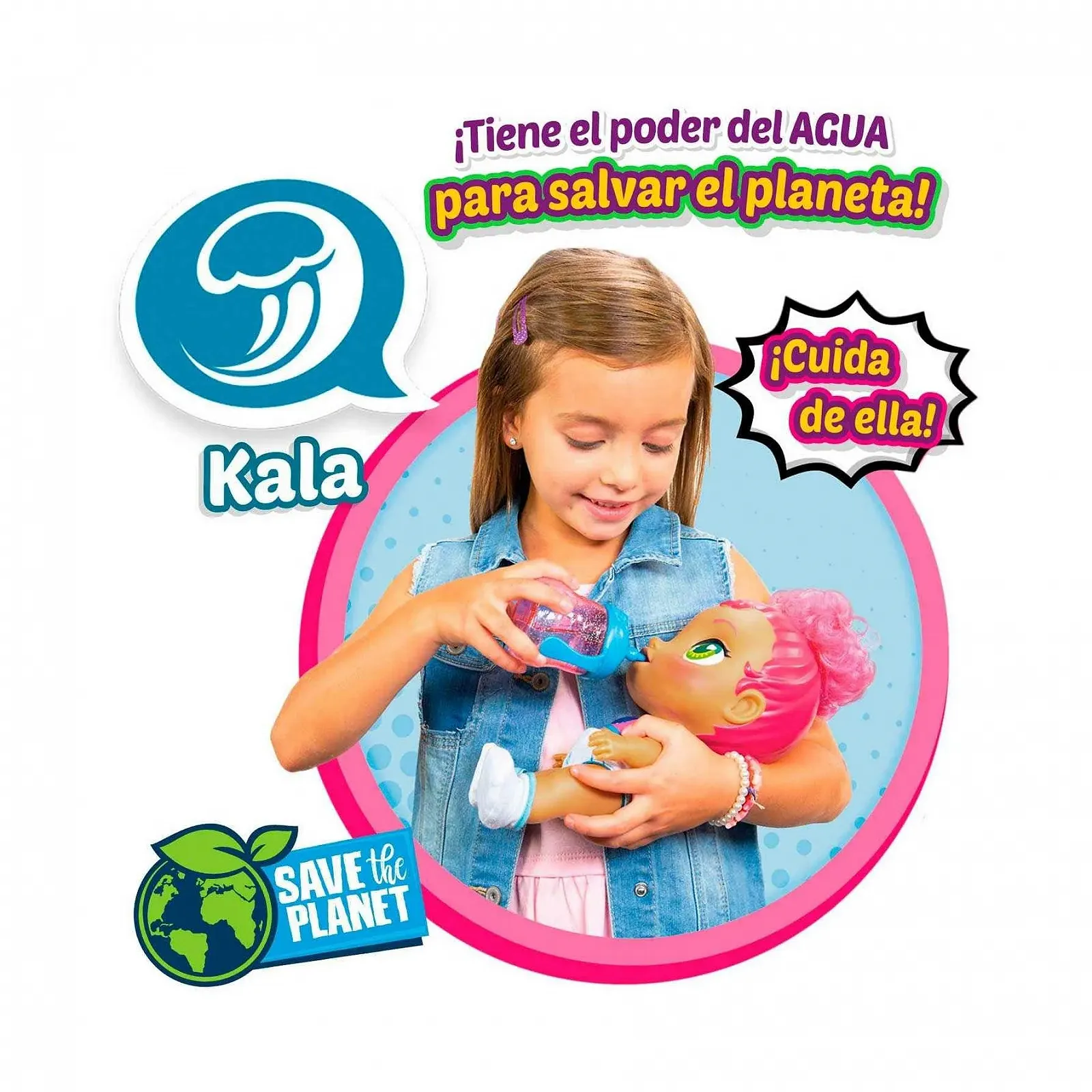 Лялька Super Cute Superhero Kala з пляшечкою, одягом та аксесуарами, що змінюються, інтерактивна лялька зі світлом і звуком, для дівчаток і хлопчиків від 3 років (85390), фото №5