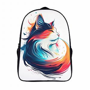 Школьный рюкзак RSIUUODNF Cat для девочек и мальчиков, эргономичный дизайн, кампус, для подростков, модный, 40x28x16 см - Фото 1