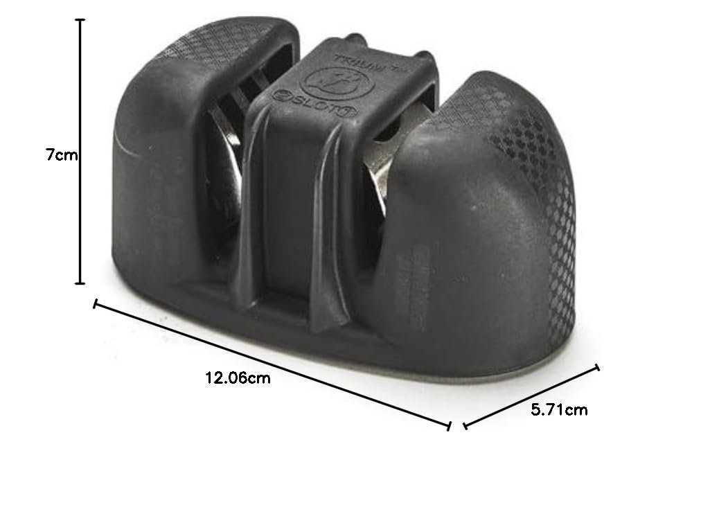 Ручна точилка De Buyer Trium 3-ступінчаста сталева чорна 15,6 x 10,21 x 6,4 см, фото №5