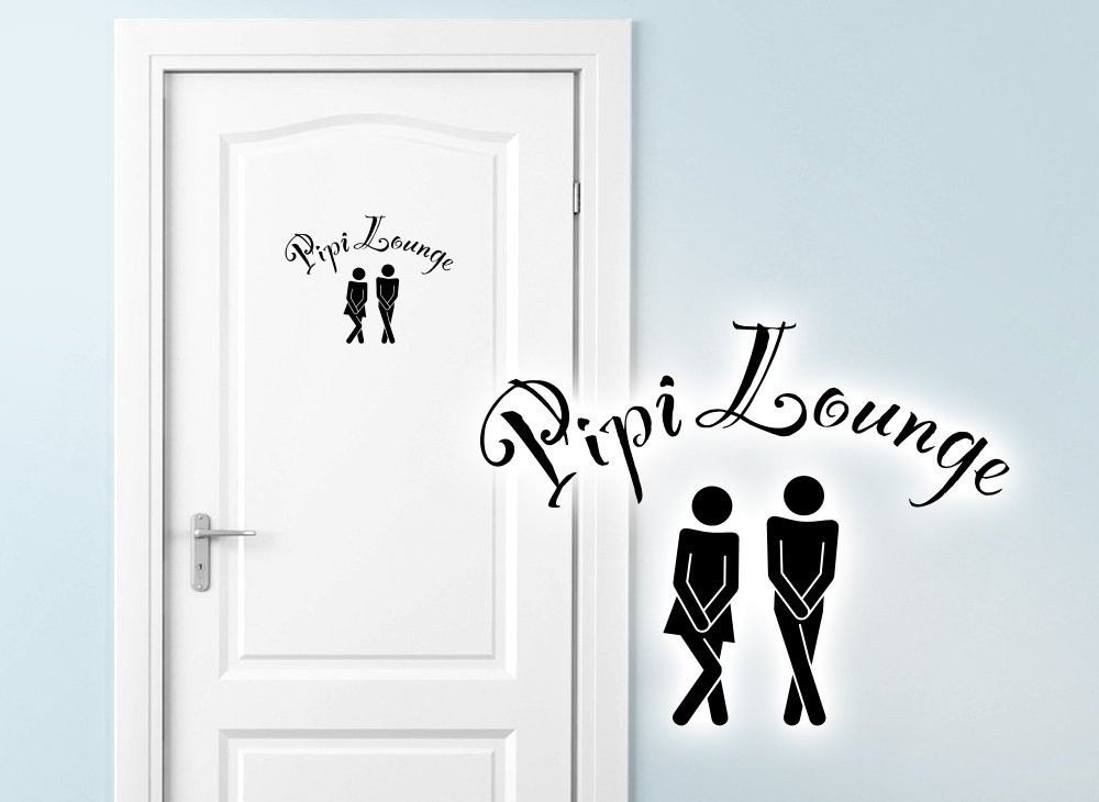 Наклейка на двері Toilet Pee Lounge W685, фото №2