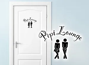 Наклейка на двері Toilet Pee Lounge W685 synthetic.ua - Фото 1