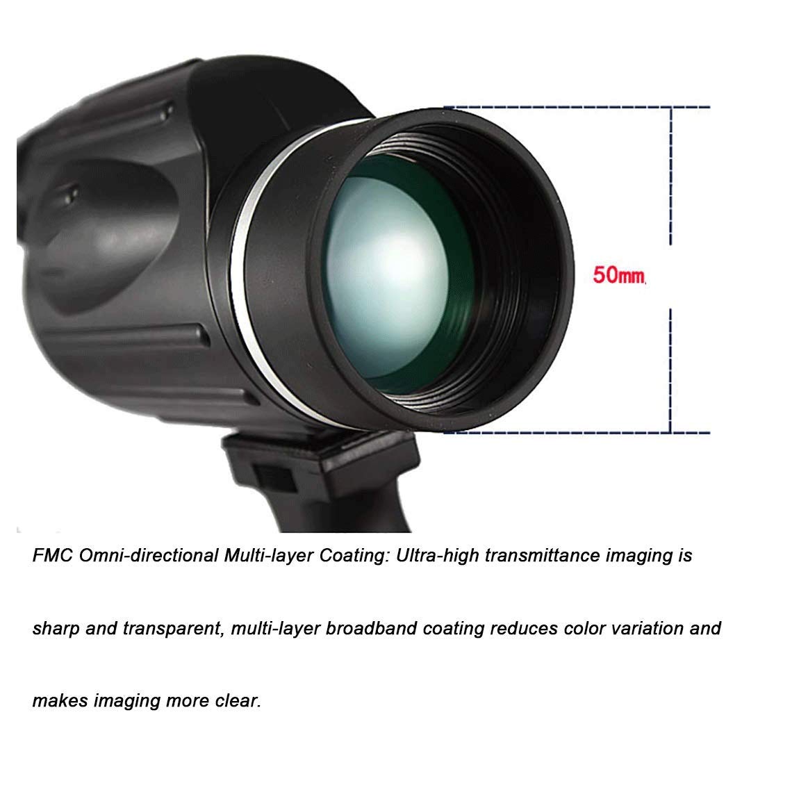 Монокль HD Hochleistungs 13X50 з тримачем, фото №7