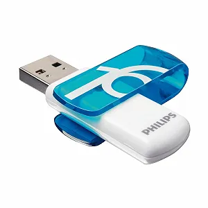 Купити USB-накопичувач Philips Vivid Edition 16GB USB 2.0 Blue White - Фото 1 USB-накопичувач Philips Vivid Edition 16GB USB 2.0 Blue White - Фото 1