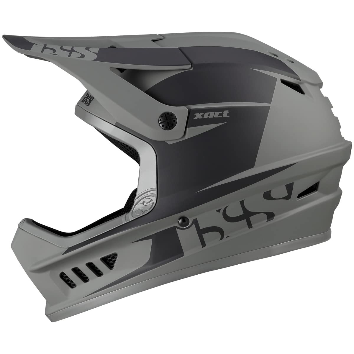 Шлем Downhill IXS XACT EVO MTB Lime-Graphite, фото №3
