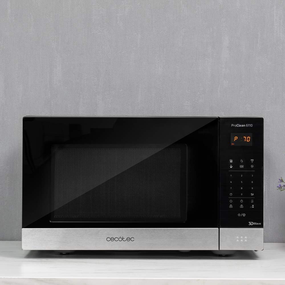 Микроволновая печь Cecotec Pro Clean 6110 23 L 800 W / 1000 W Black / Silver, фото №4 Микроволновая печь Cecotec Pro Clean 6110 23 L 800 W / 1000 W Black / Silver, фото №4