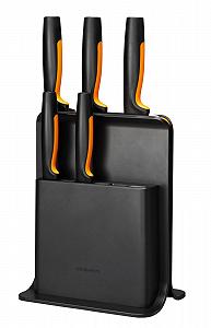 Набор ножей Fiskars Functional Form, 5 шт, черный - Фото 1