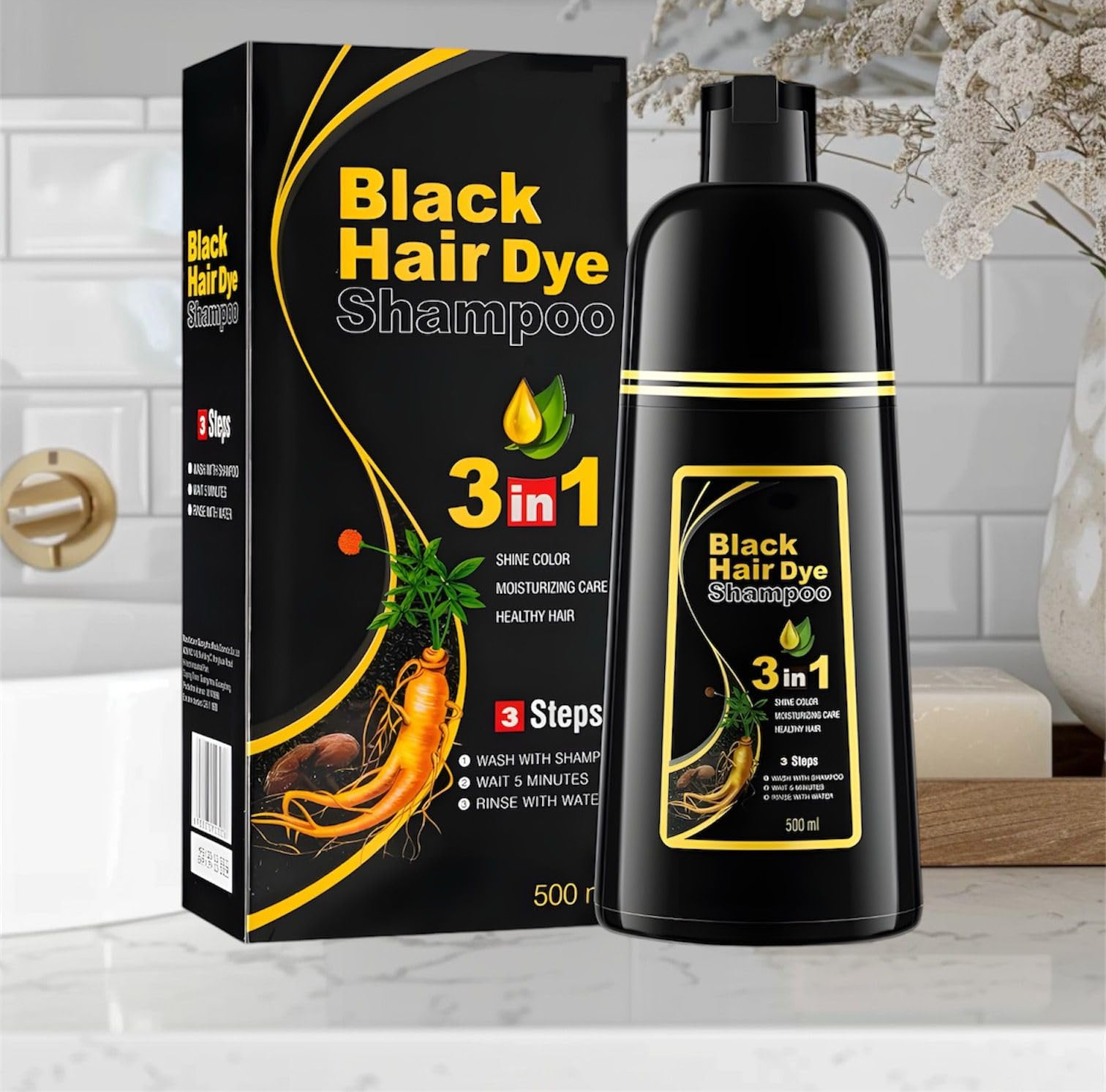 Шампунь для окрашивания волос ZAK beauty 3 в 1 500 мл, фото №5