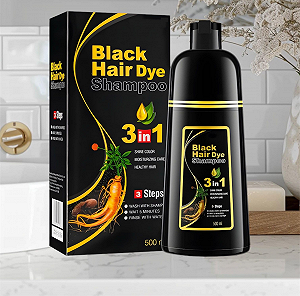 Окрашивающий шампунь для волос MEIDU / ZAK beauty 3 в 1 Черный (500 мл) synthetic.ua - Фото 1