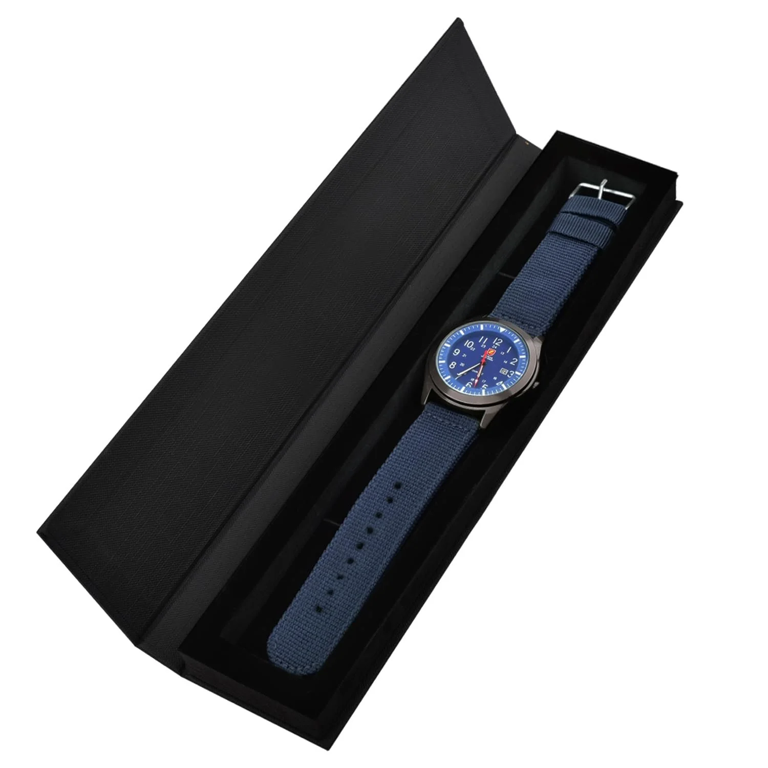 Мужские Кварцевые Аналоговые Спортивные Часы Zeiger Military с Датой, Нейлоновый Ремешок, фото №2 Мужские Кварцевые Аналоговые Спортивные Часы Zeiger Military с Датой, Нейлоновый Ремешок, фото №2