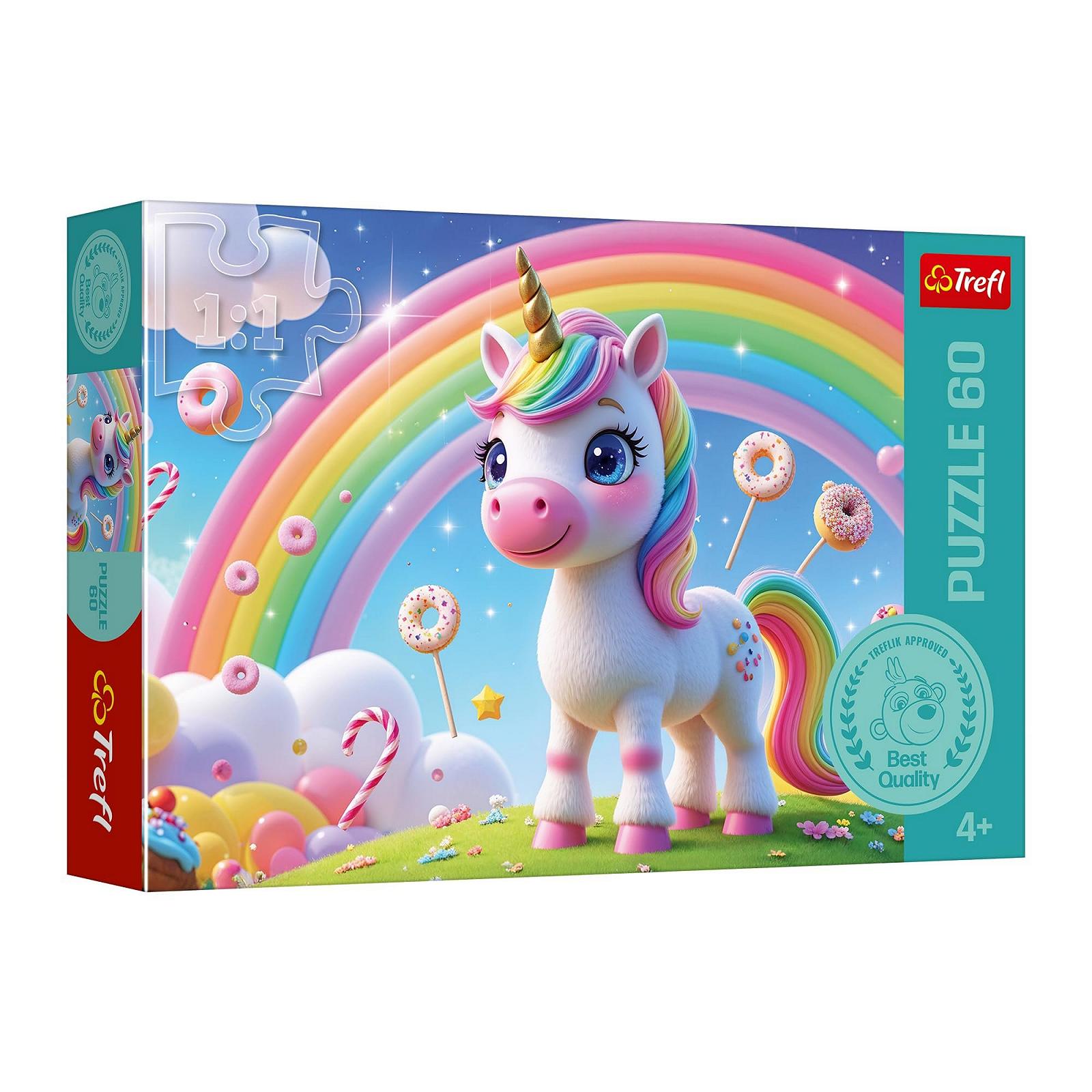 Пазл Trefl Родина Трефликів Candy World 60 елементів, фото №1 Пазл Trefl Родина Трефликів Candy World 60 елементів, фото №1