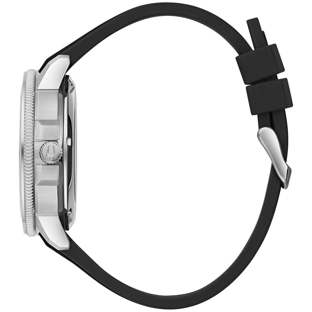 Мужские Аналоговые Автоматические Часы Bulova 96A288, серебристый/черный, ремешок, фото №2