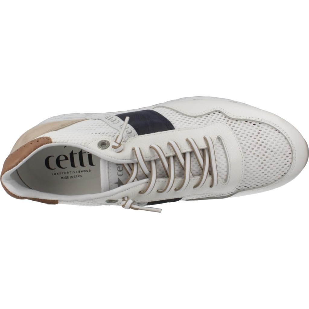 Кроссовки Cetti 1370 Мужские Белые Сетка, фото №7