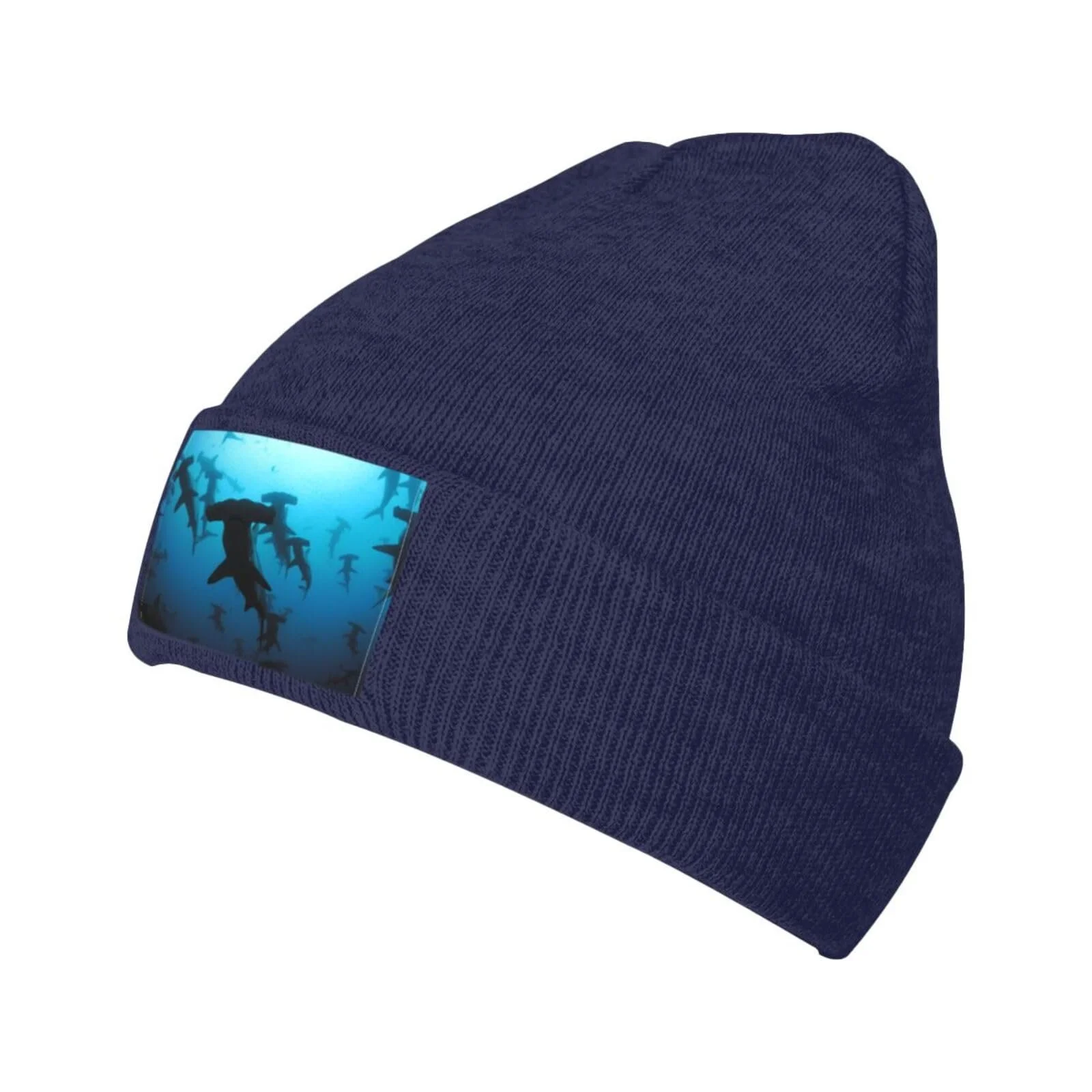 Шапка-бини с принтом акул-молотов JBYJBX, осенняя, зимняя, повседневная, для активного отдыха, лыжная, вязаная, фото №1 Шапка-бини с принтом акул-молотов JBYJBX, осенняя, зимняя, повседневная, для активного отдыха, лыжная, вязаная, фото №1