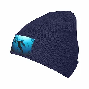 Шапка-бини с принтом акул-молотов JBYJBX, осенняя, зимняя, повседневная, для активного отдыха, лыжная, вязаная - Фото 1