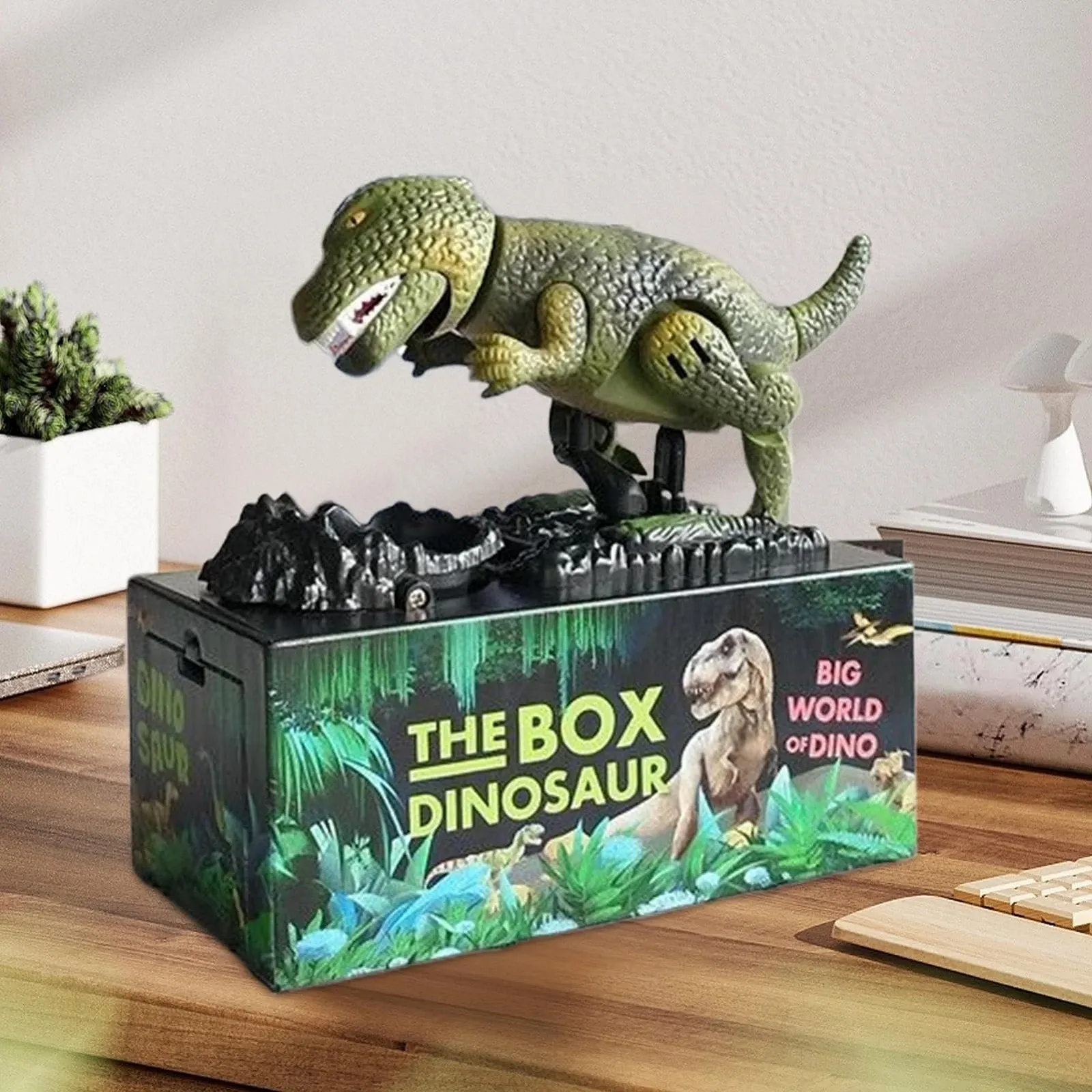 Скарбничка електронна фігурка Динозавр музична, фото №3