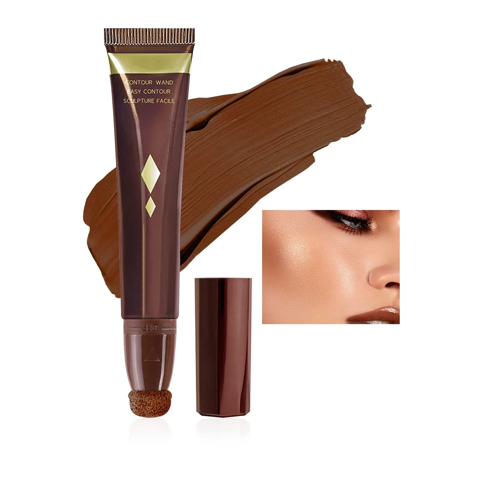 Консилер Prreal Beauty Wand для контуринга лица, кремовый, жидкий, с аппликатором, оттенок 01, фото №1