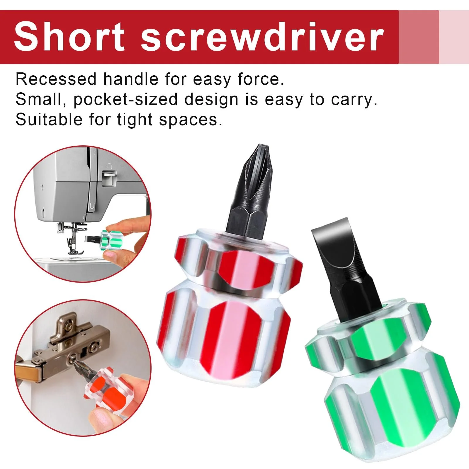 Набір міні-викруток Mabor 4 предмети 0,6 см плоскі та хрестові Phillips, фото №6