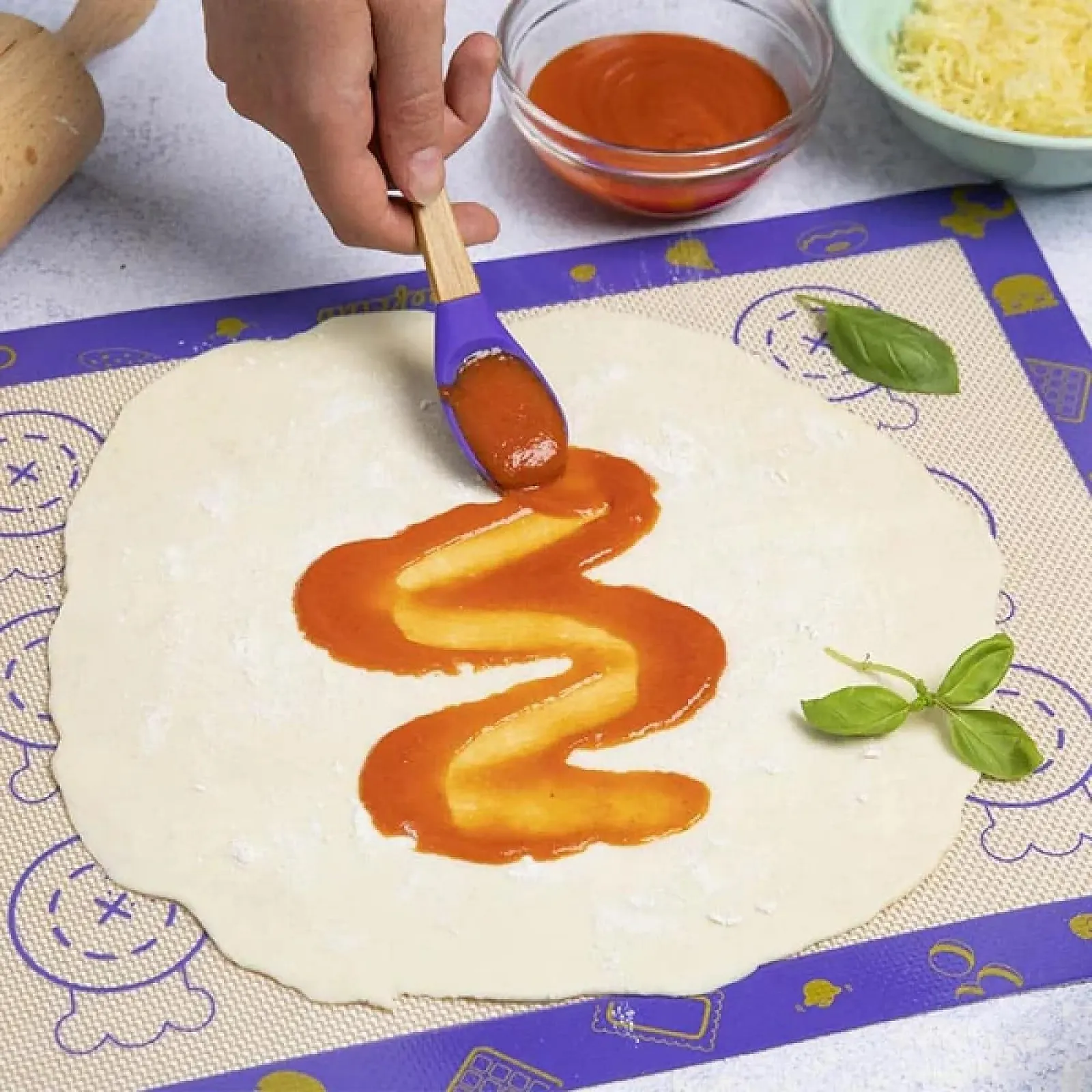 Силіконовий килимок для випікання Chefclub Kids 30 x 40 см Антипригарний Багаторазовий з шаблонами Без BPA, фото №5 Силіконовий килимок для випікання Chefclub Kids 30 x 40 см Антипригарний Багаторазовий з шаблонами Без BPA, фото №5