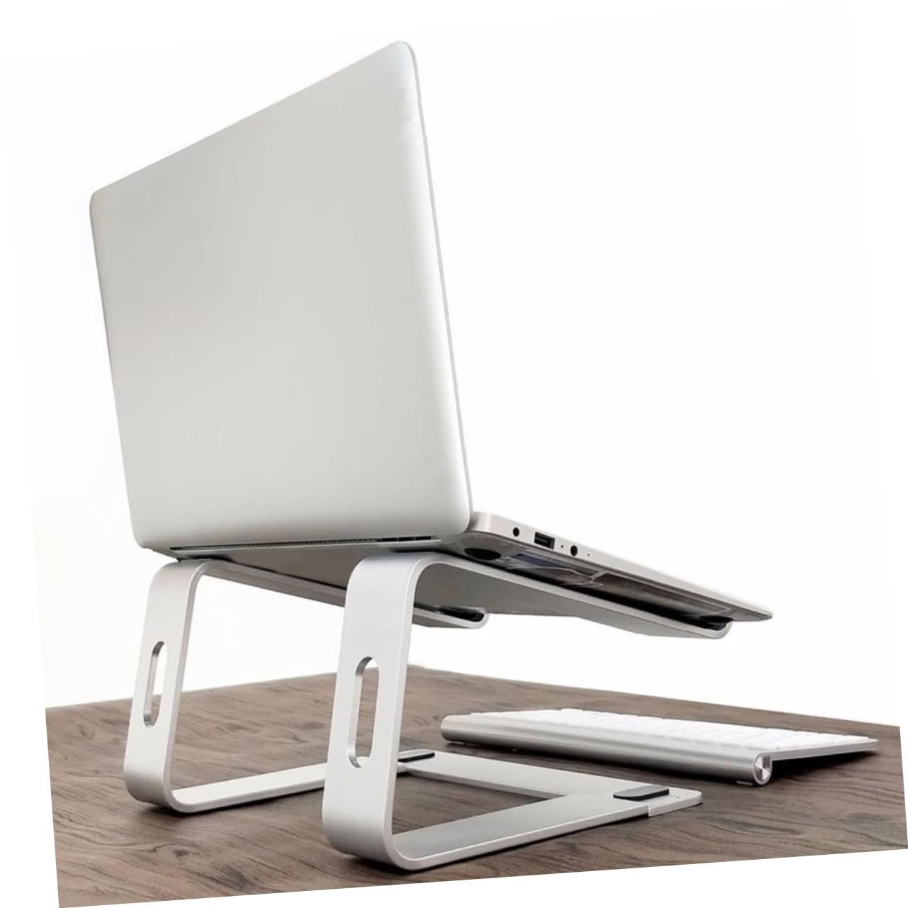 Підставка для ноутбука NUOBESTY Алюміній Вентильована Легка Портативна з нековзними накладками, фото №4