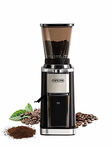 Электрическая кофемолка CAFELFFE 48 уровней помола с антистатической функцией для эспрессо, фильтр-кофе, пуровера, колд брю и френч-кофе - Фото 1