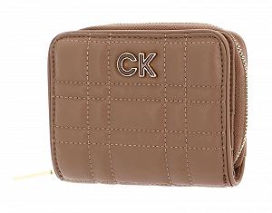 Гаманець Calvin Klein Re-Lock Quilt Zip Around Safari Canvas - Фото 1