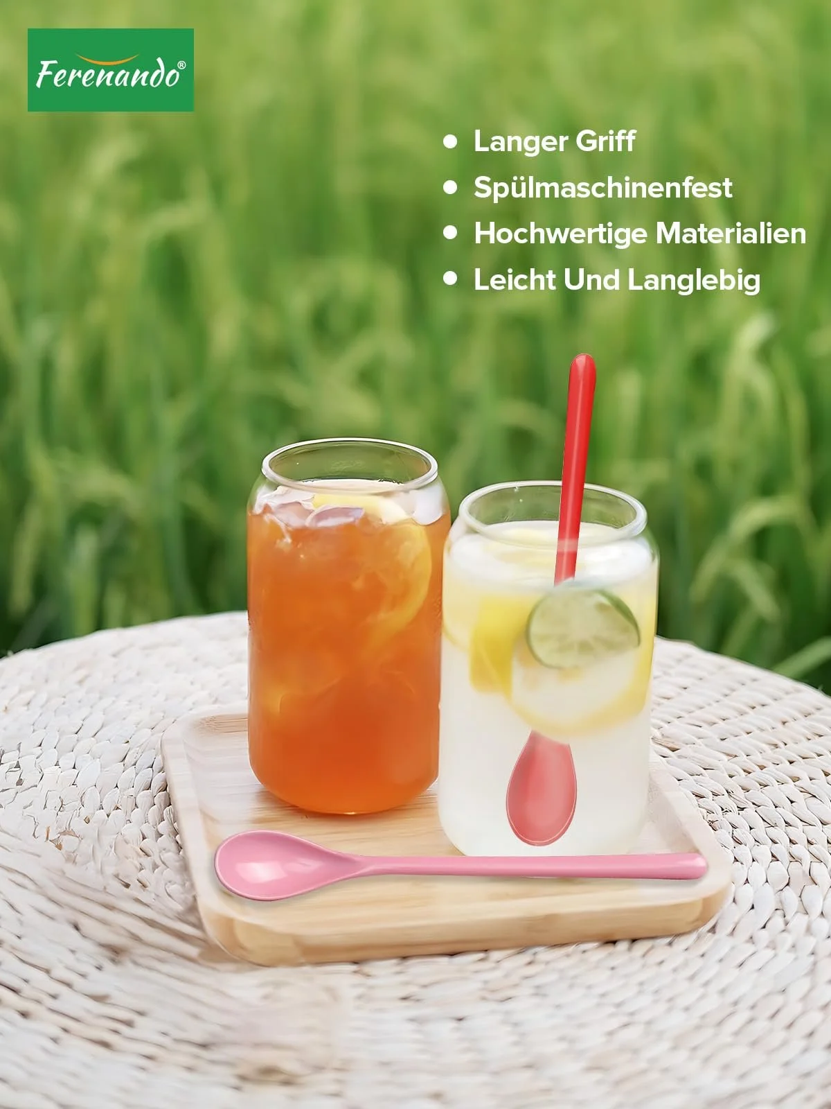 Набор ложек для яиц, пластик, длинные, 19 см, 6 цветов, фото №5