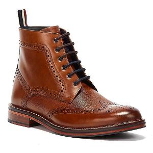 Черевики Ben Sherman Alfred Brogue Коричневі Шкіряні Чоловічі synthetic.ua - Фото 1
