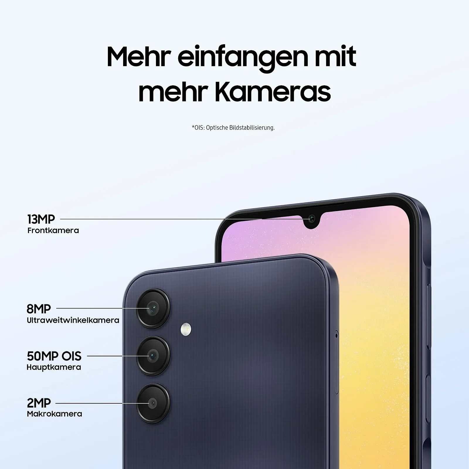 Смартфон Samsung Galaxy A25 5G 128 GB 50 MP Темно-синий, фото №5