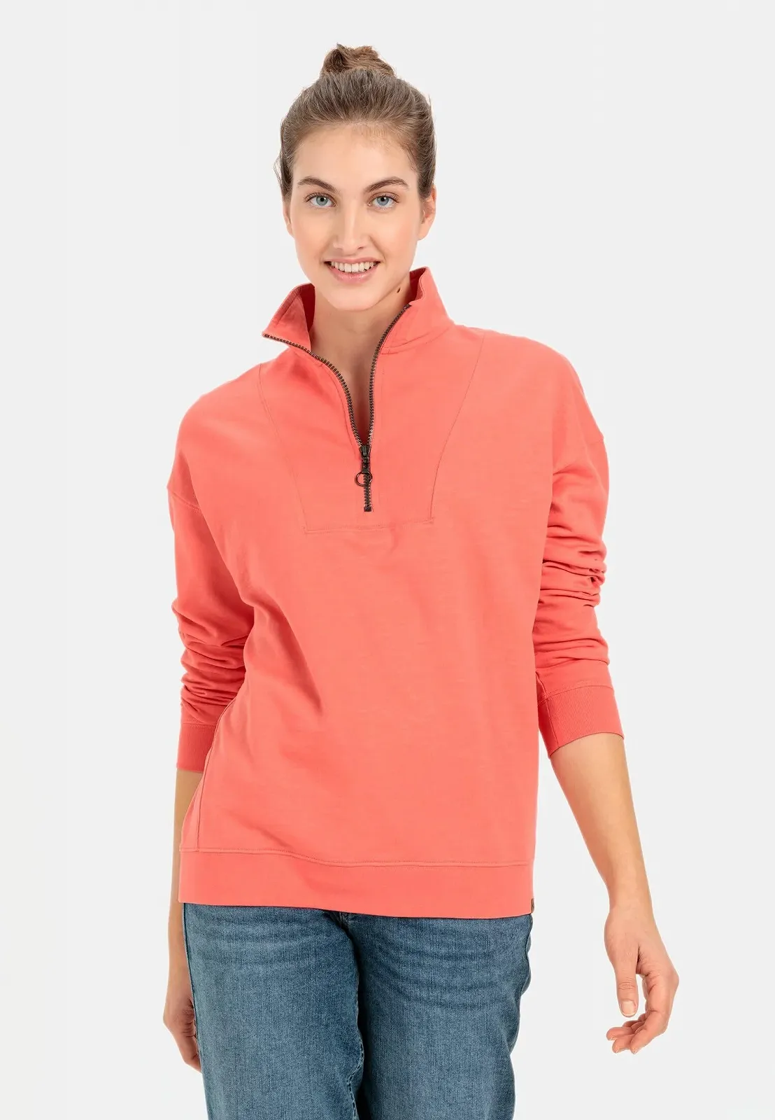 Жіночий світшот Troyer Collar camel active, фото №2