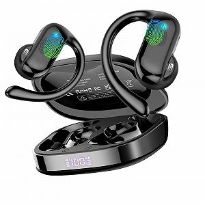 Наушники с открытым ухом DUSONLAP Bluetooth, IPX7 водонепроницаемые спортивные наушники для бега, черный - Фото 1